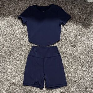 Navy Blue Buffbunny Activewear Set